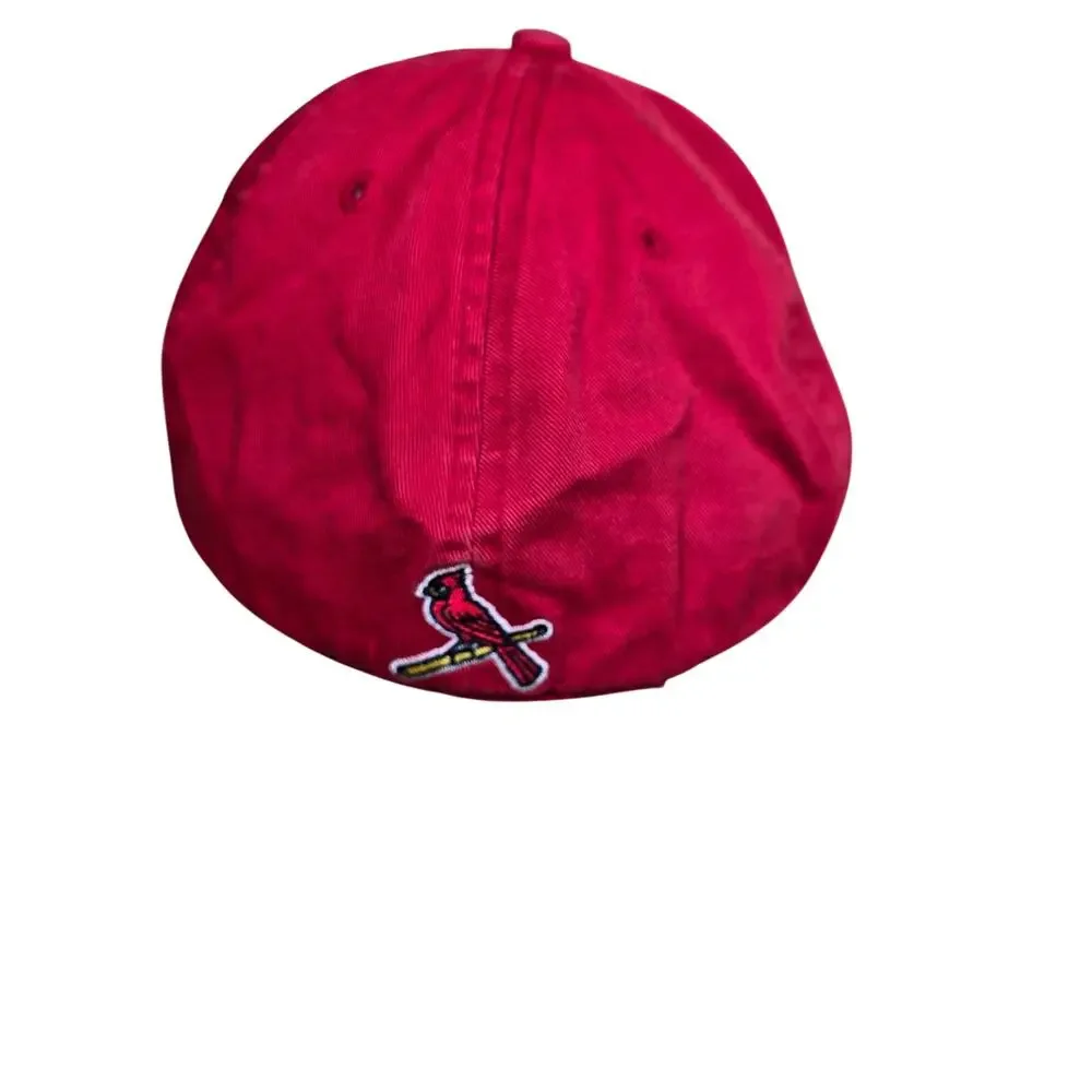 St Louis Cardinals Twins Enterprise Ball Cap Hat Fitted L Baseball MLB Red White